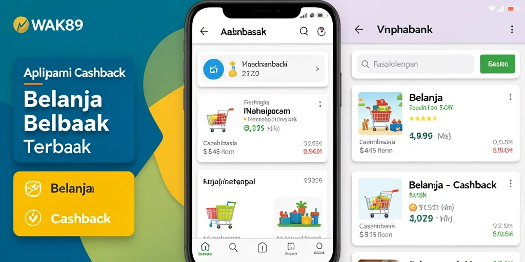 Antarmuka WAK89 menampilkan berbagai penawaran cashback yang menarik.